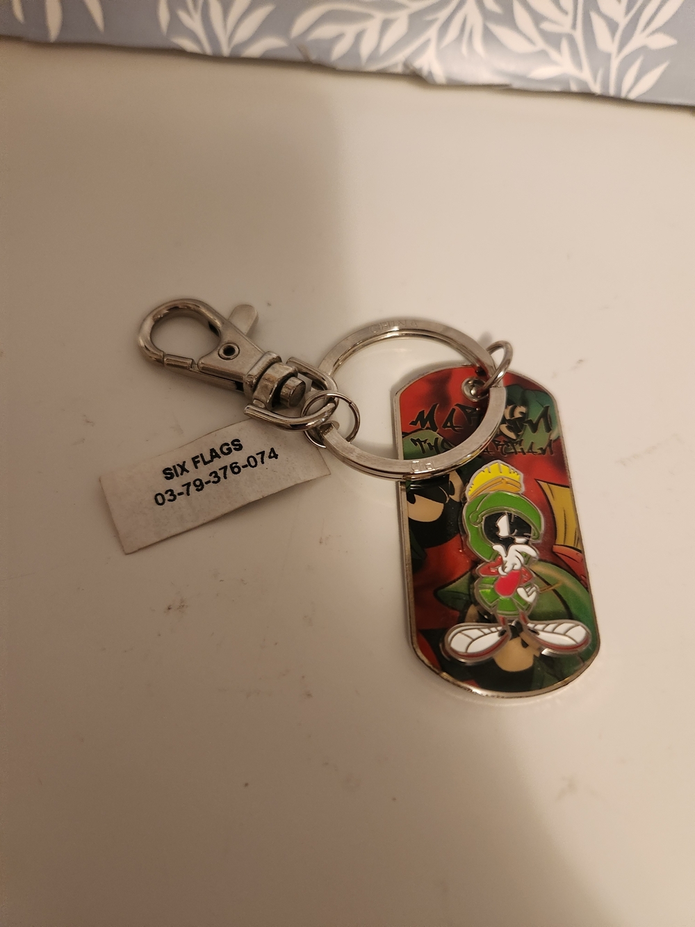 Marvin the Martian Metal Keychain